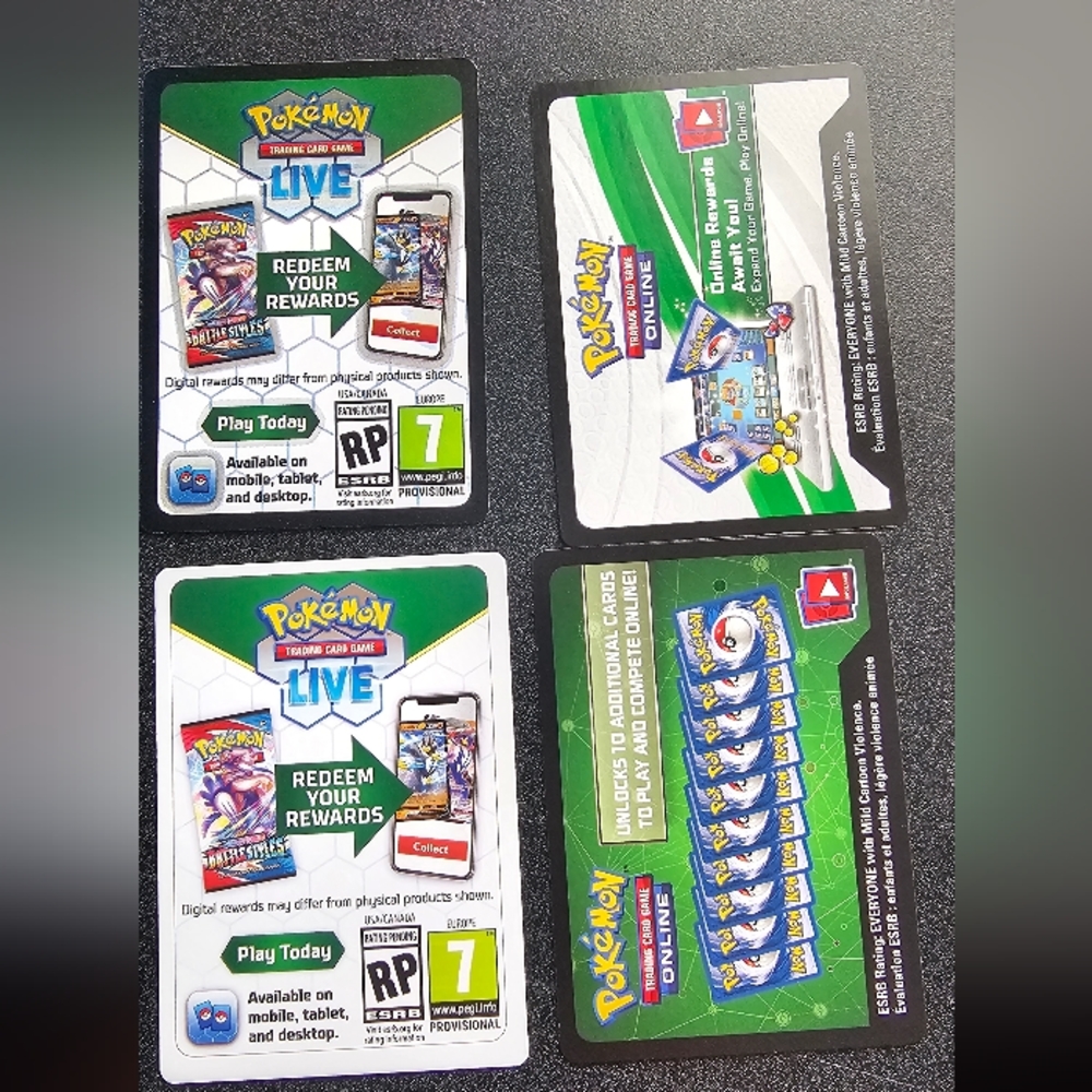 597 Pokemon code cards - Picture 4 of 4
